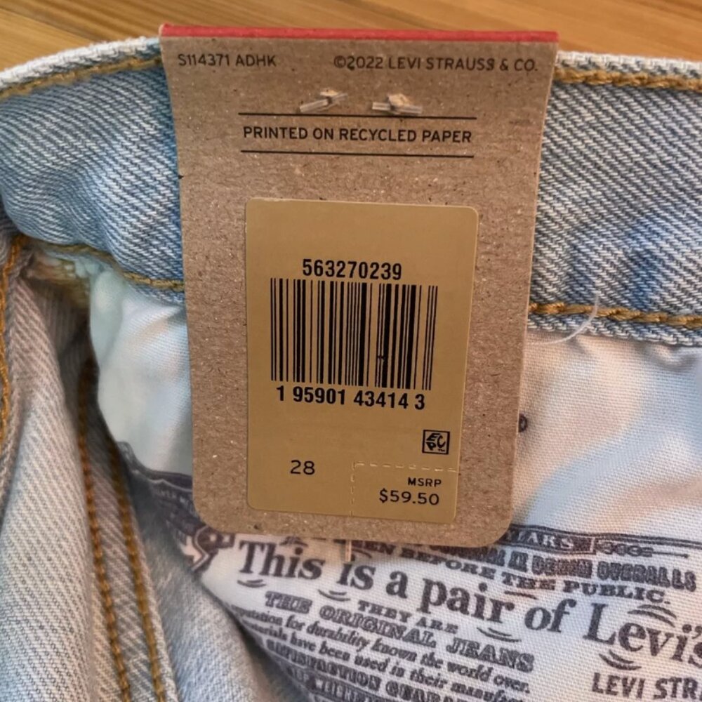 ❌SOLD❌ Levi’s High Rise 501 Shorts, Sz 28, NWT - Picture 6 of 7